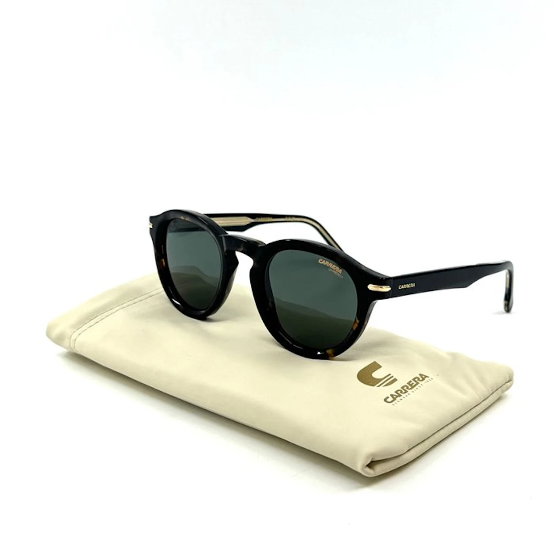 Carrera - *NEW* - NO RESERVE - Brown Acetate - Green Lenses - Sunglasses