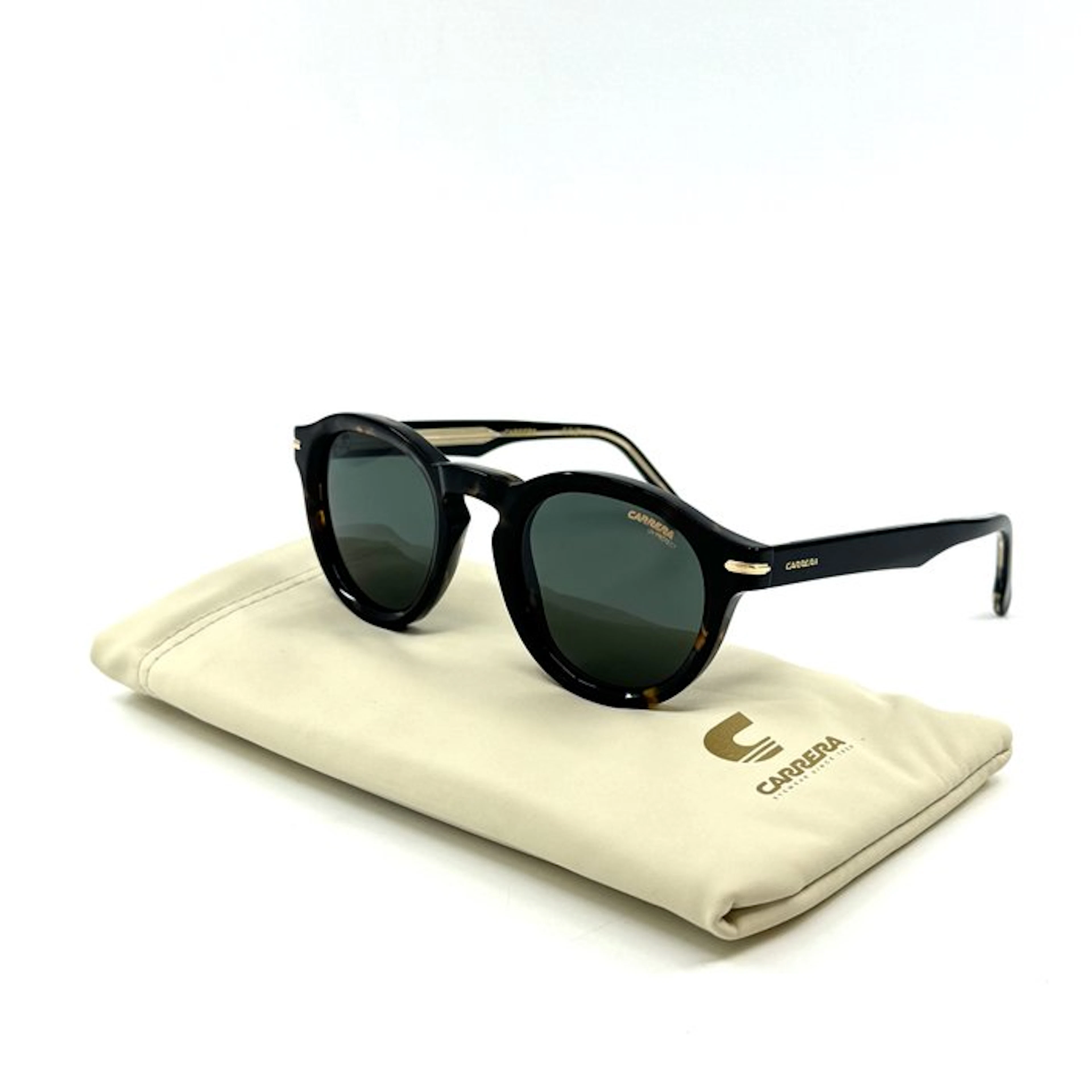 Carrera - *NEW* - NO RESERVE - Brown Acetate - Green Lenses - Sunglasses