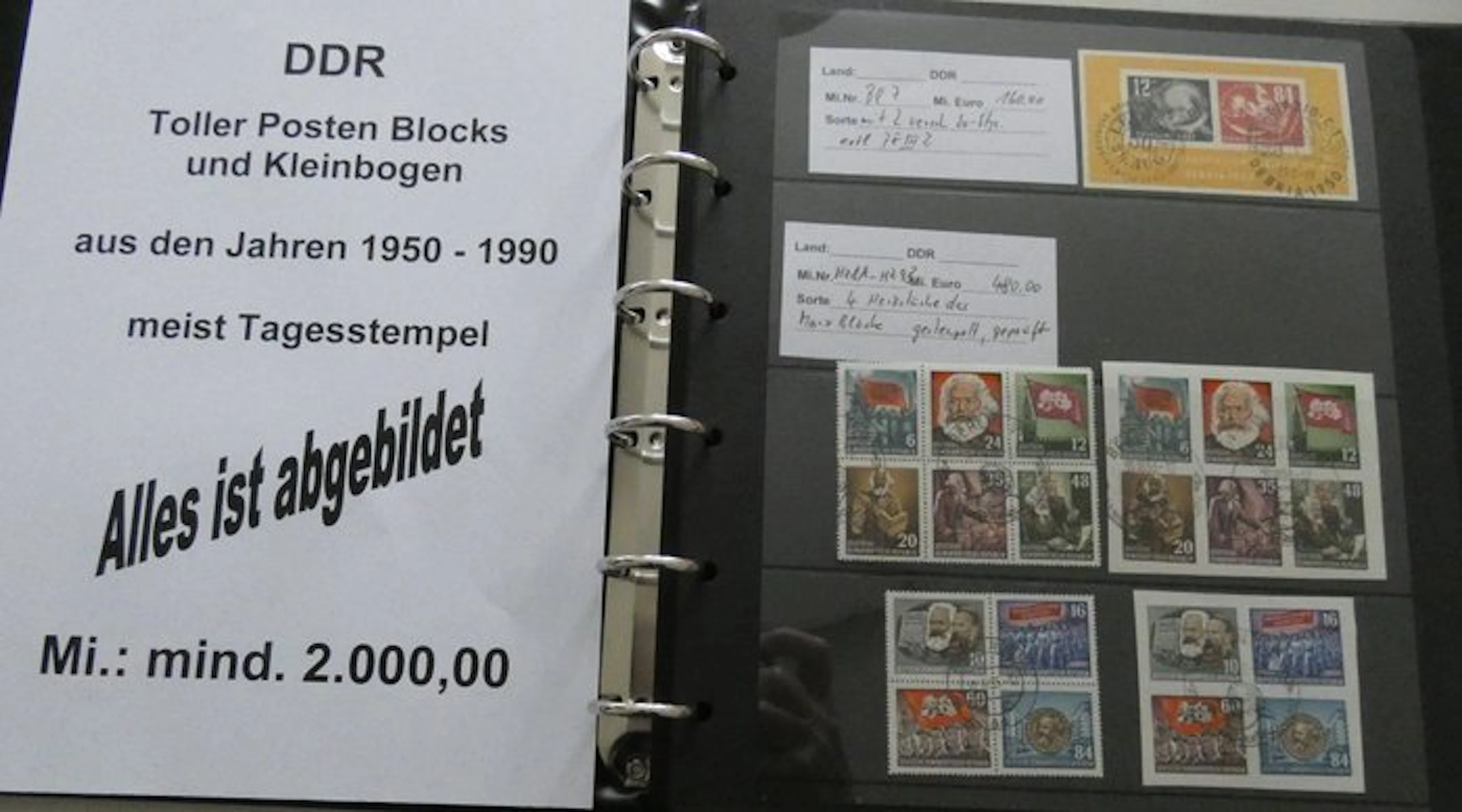 GDR 1950/1990 - East Germany: a nice collection of blocks...