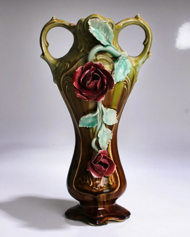 Eichwald - Bernhard Bloch - Vase - Early pressed appliqué...