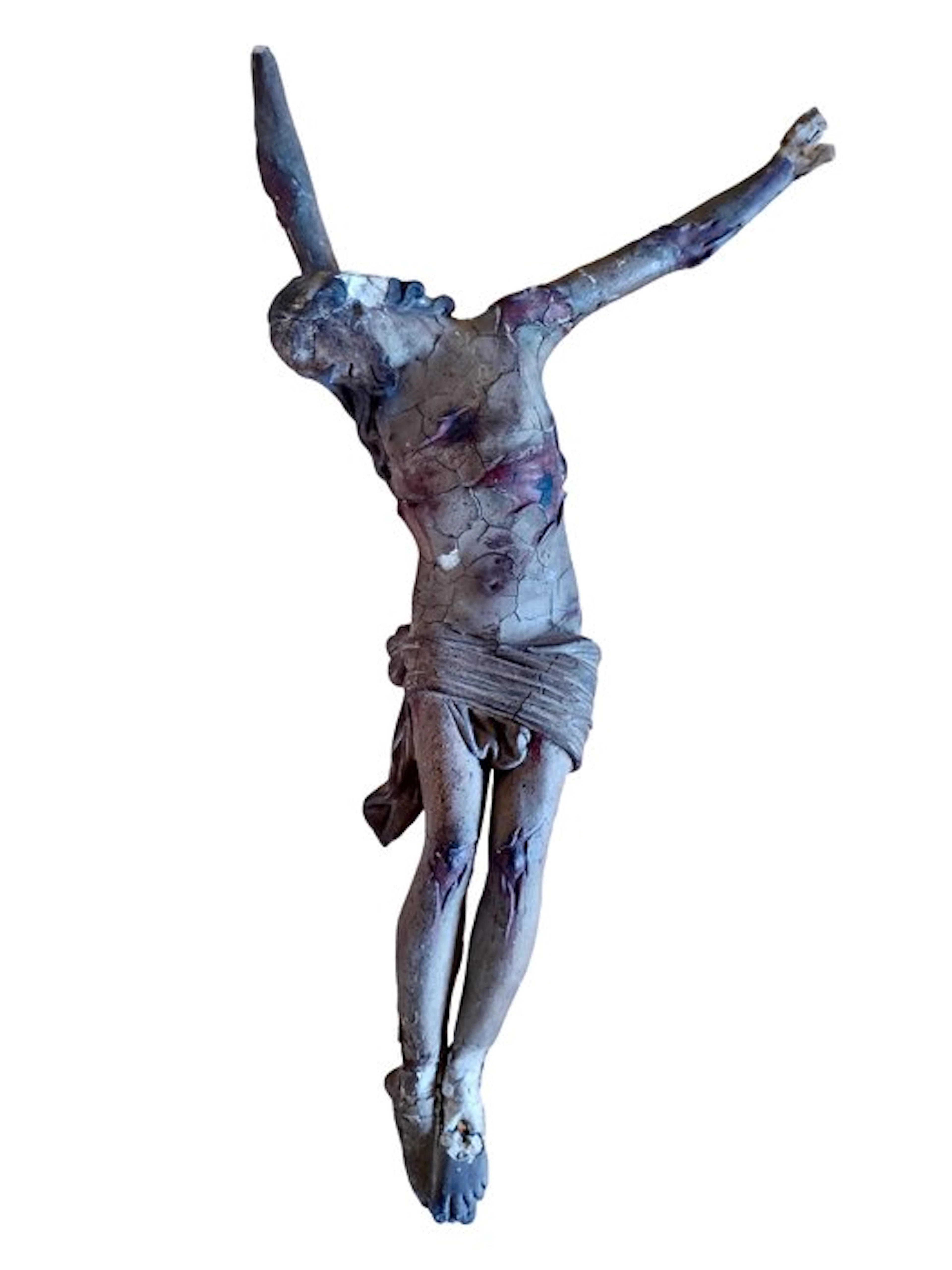 Crucifix - Paper, Plaster - 1850-1900 - Corpus Christi - 40 cm