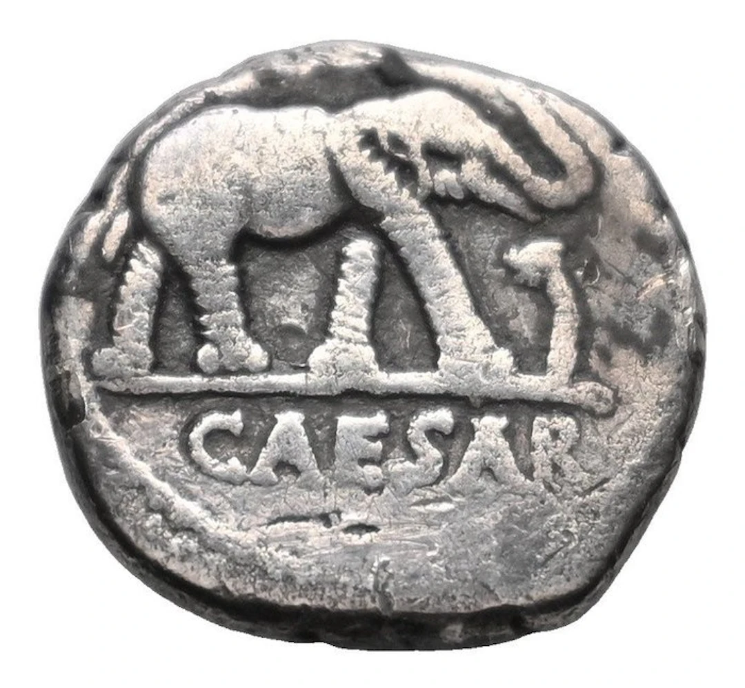 Roman Republic. Julius Caesar. Denarius Mobile Militärprägung 49 BC
