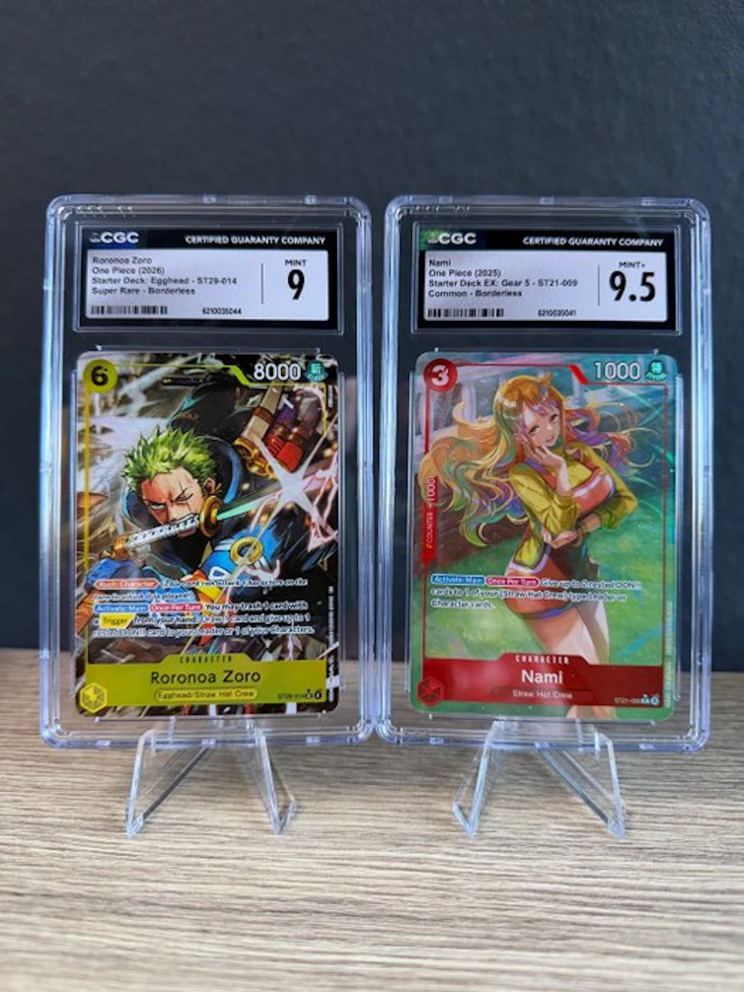 Bandai - 2 Graded card - One Piece - Roronoa Zoro