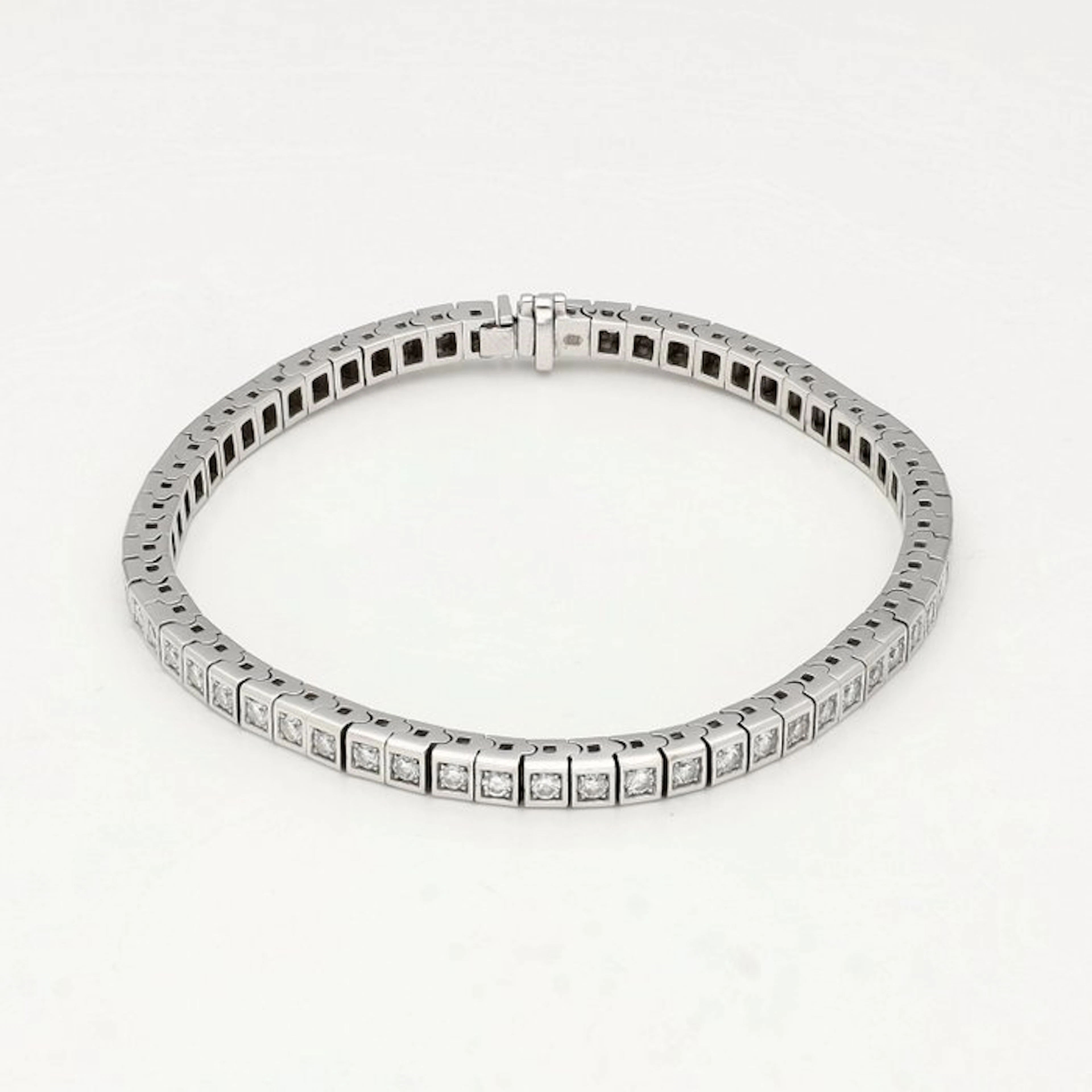 Bracelet - 18 kt. White gold Diamond (Natural)