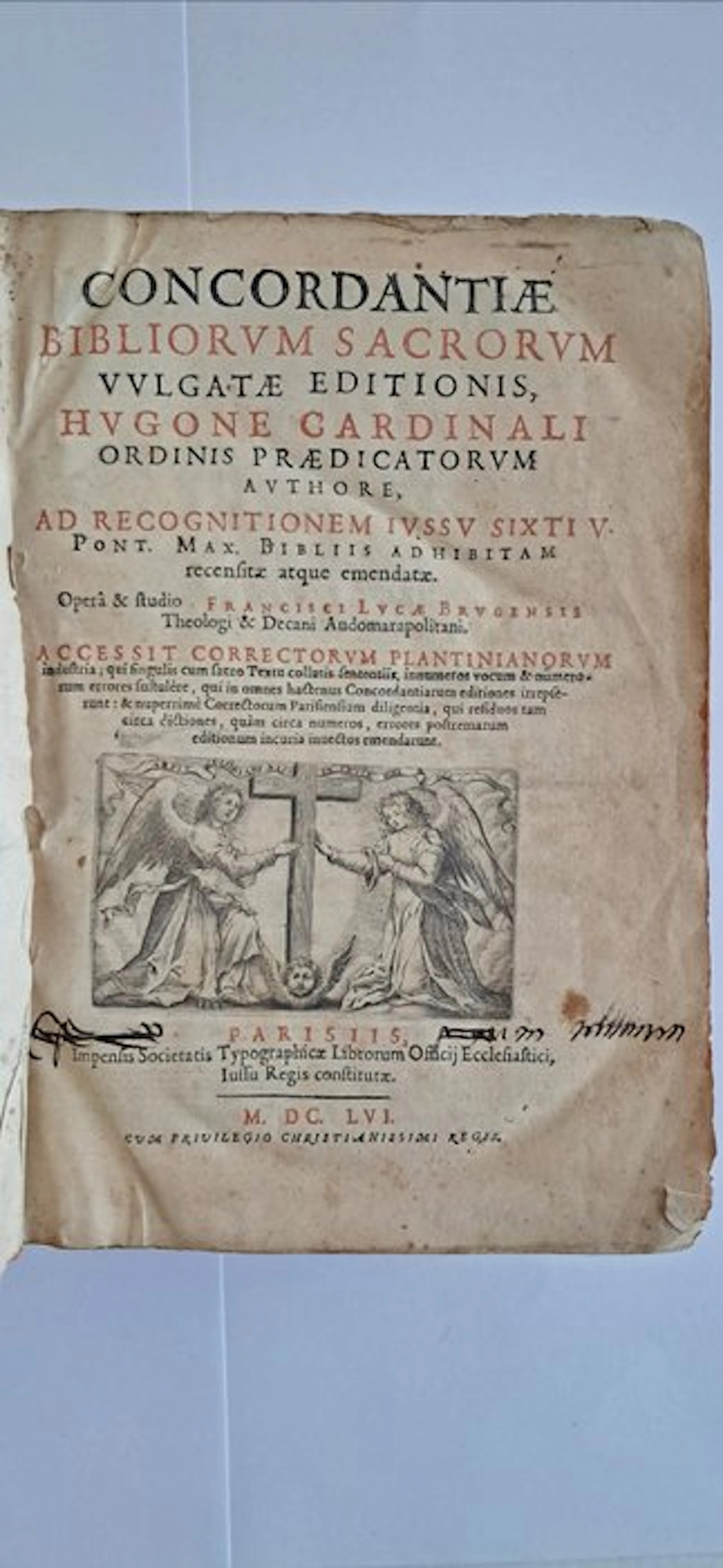 Hugo de Saint-Cher - Concordantiae Bibliorum Sacrorum Vulgatae Editionis - 1656