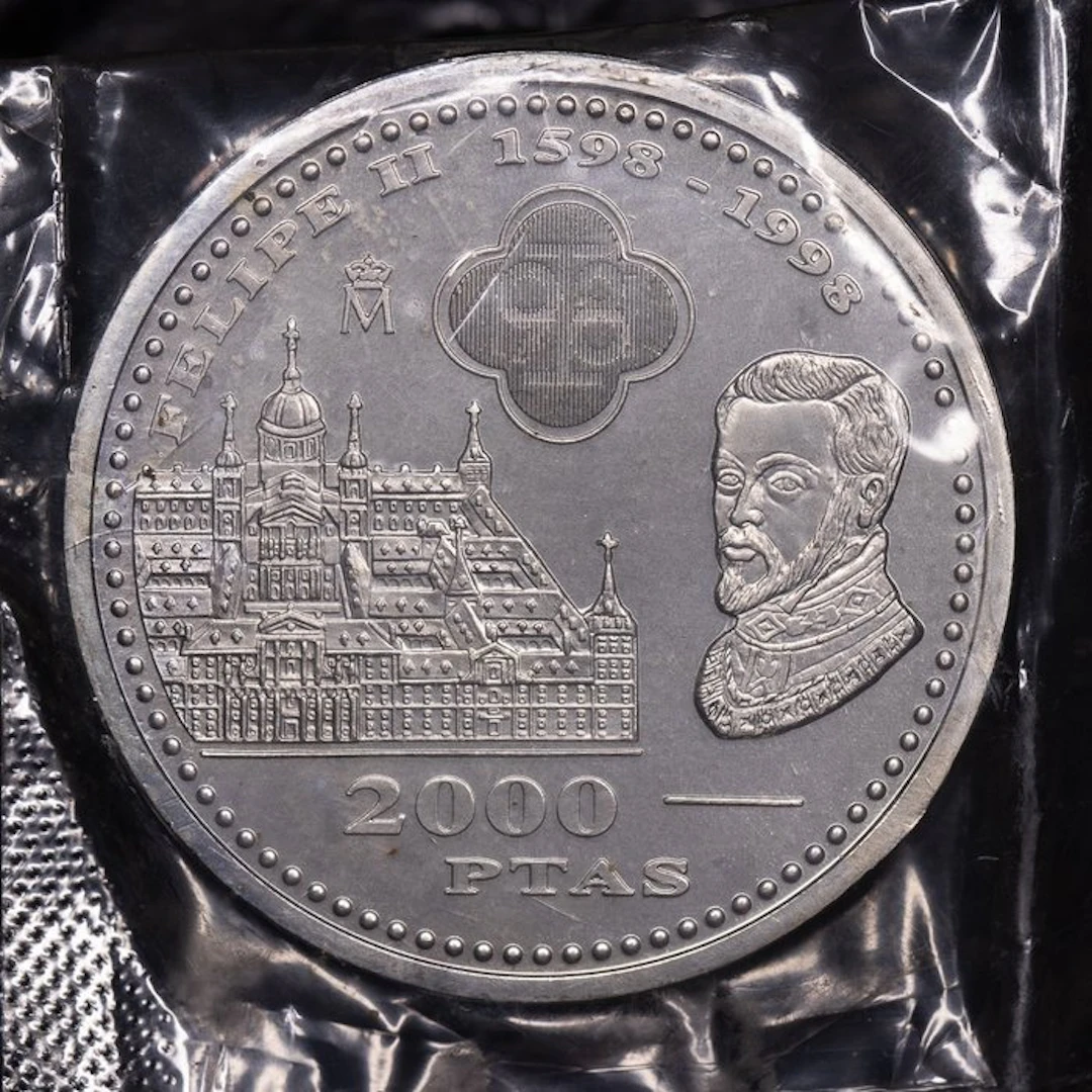 Spain. 2000 Pesetas 1998 - IV Centenar de la Muerte de...