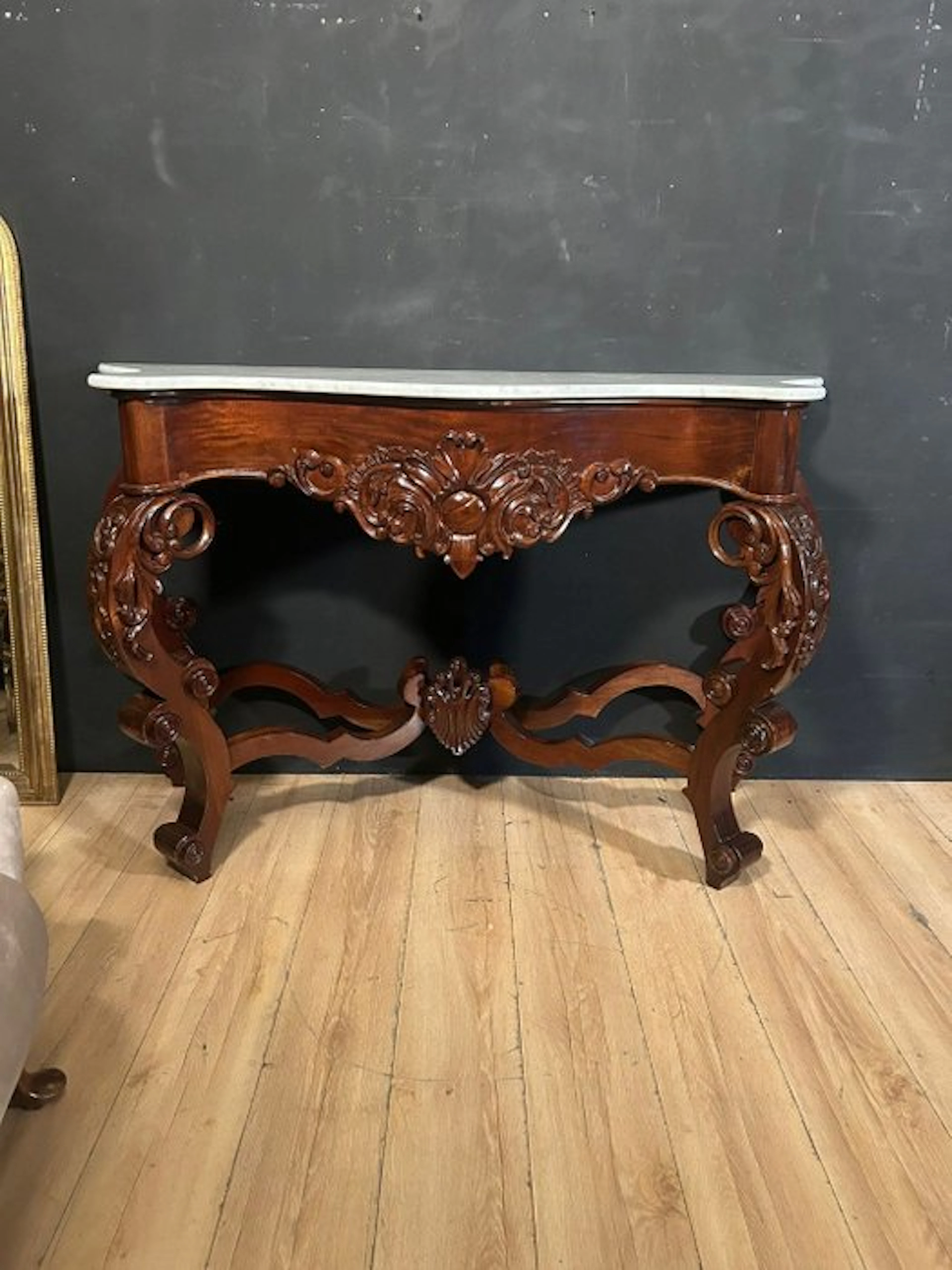 Console table - Wood - Marble Console