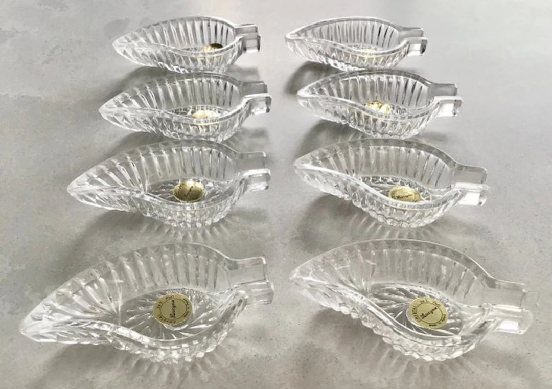 Lucyna kristallen bladvorm/schaaltjes - Ashtray (8) - Crystal