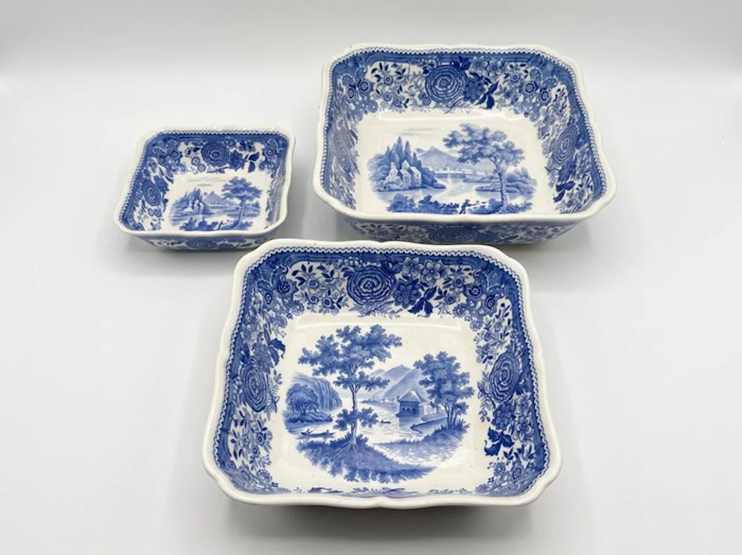 Villeroy & Boch - Bowl (3) - - Ciotole/Insalatiere -Burgenland Blu- - Porcelain
