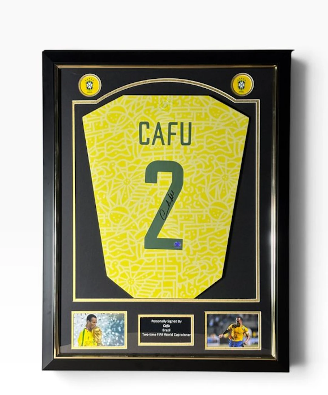 Brazil - Football World Championships - Cafú - Premium Frame - 2024 - Jersey