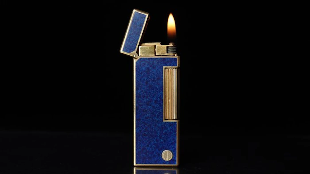 Dunill - Lapis Lazuli Pattern Rollagas Lighter - Lighter - Lapis Lazuli