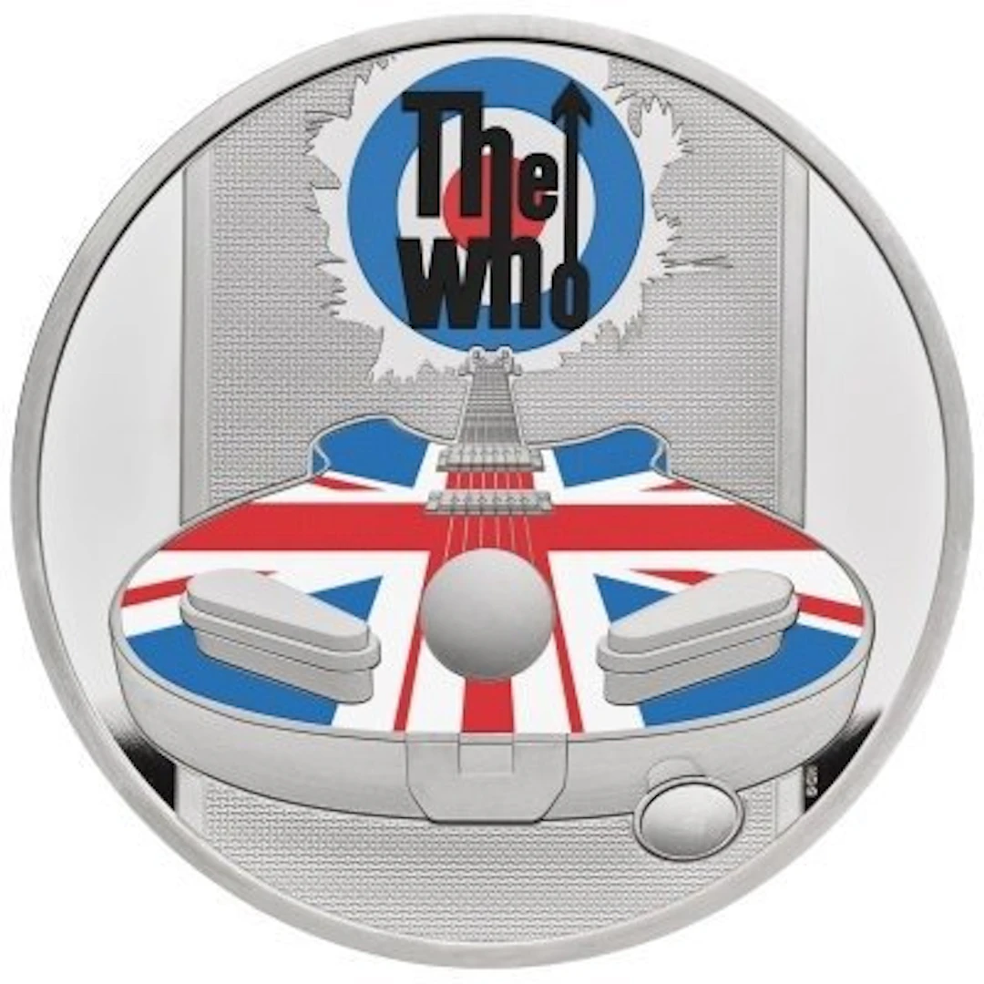 United Kingdom. 2 Pounds 2021 Music Legends The Who, 1 Oz (.999)