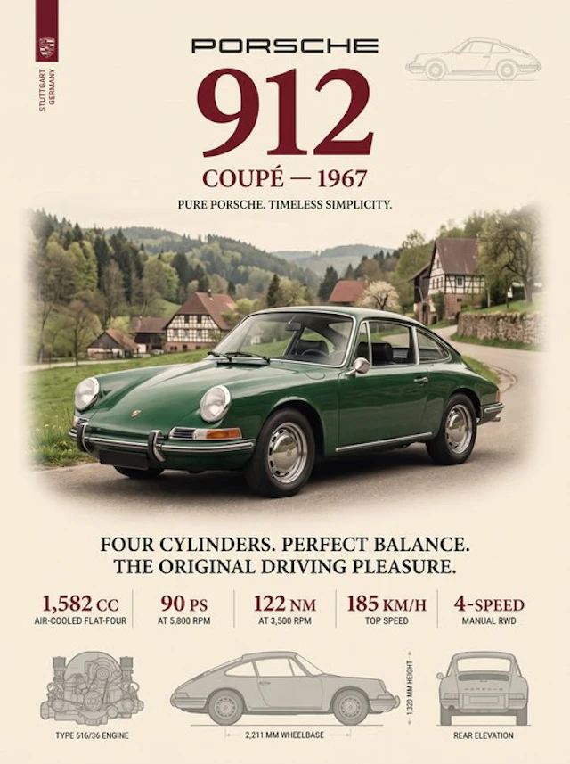 Shmidt.Art - Porsche - Porsche 912 Coupé — 1967 - 1960s