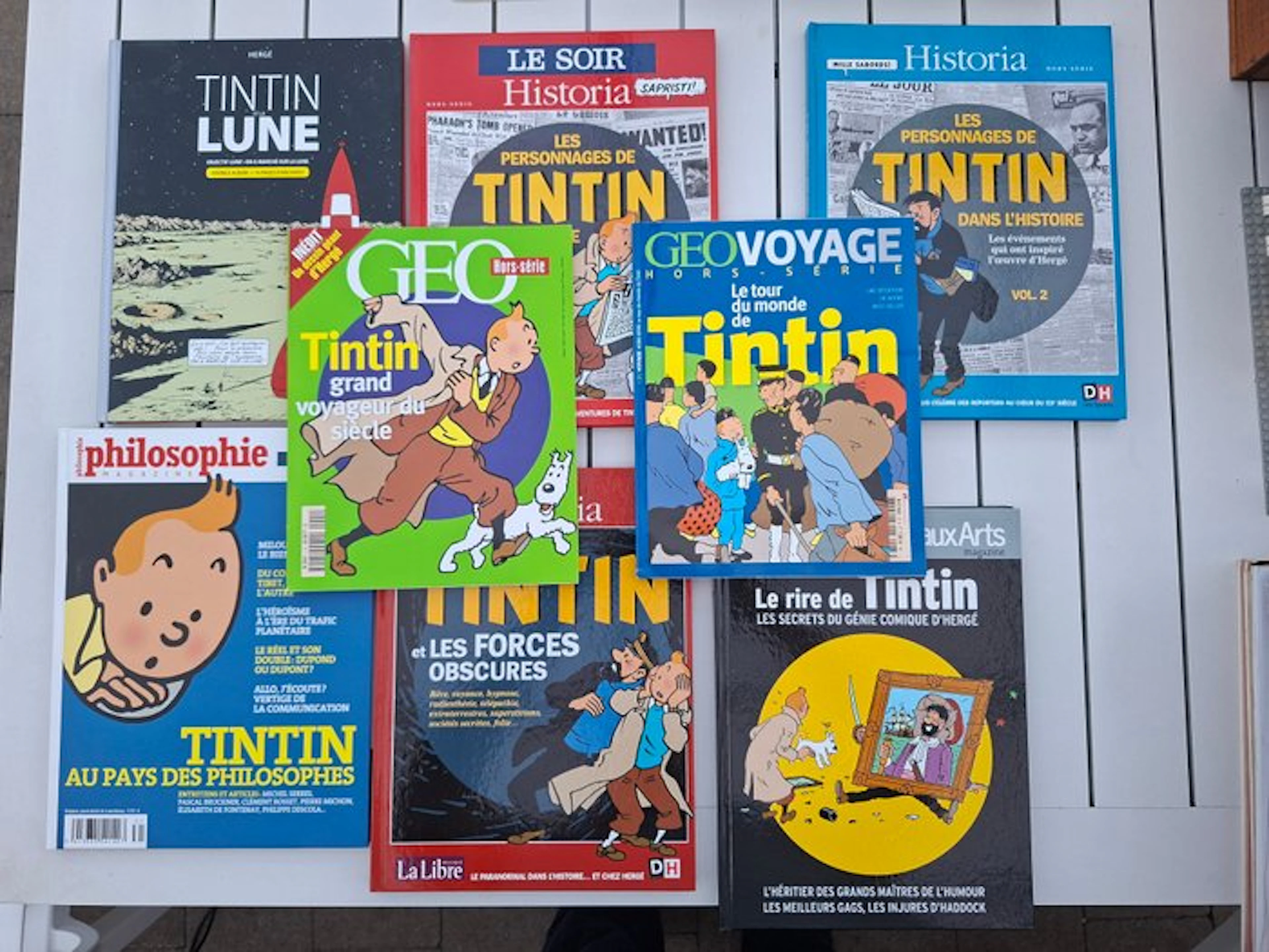 Tintin - 6x C + 2x B + 1 feuillet - 8 Album - First edition