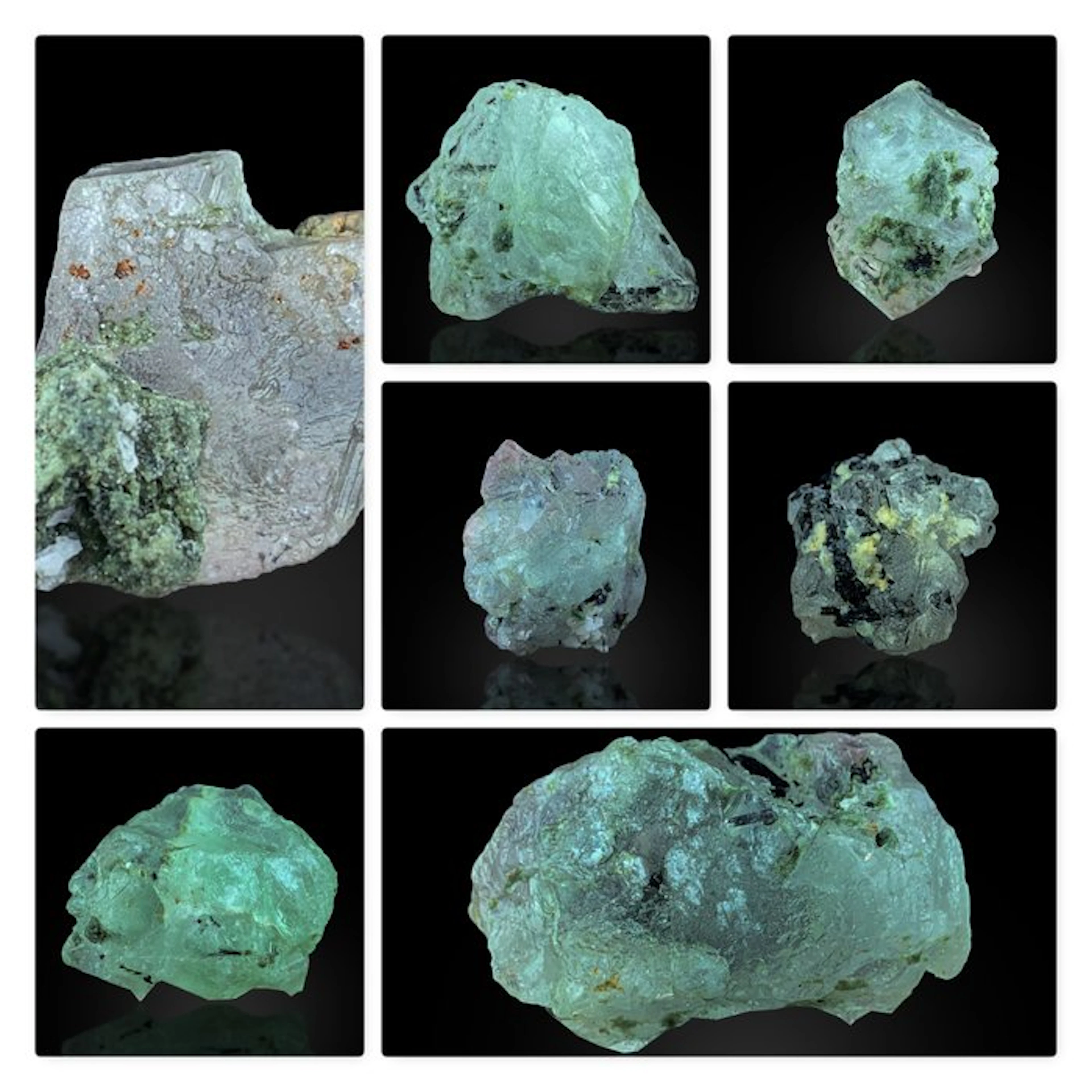 No Reserve Price Pink & Green Fluorite crystal Crystals- 171 g - (7)