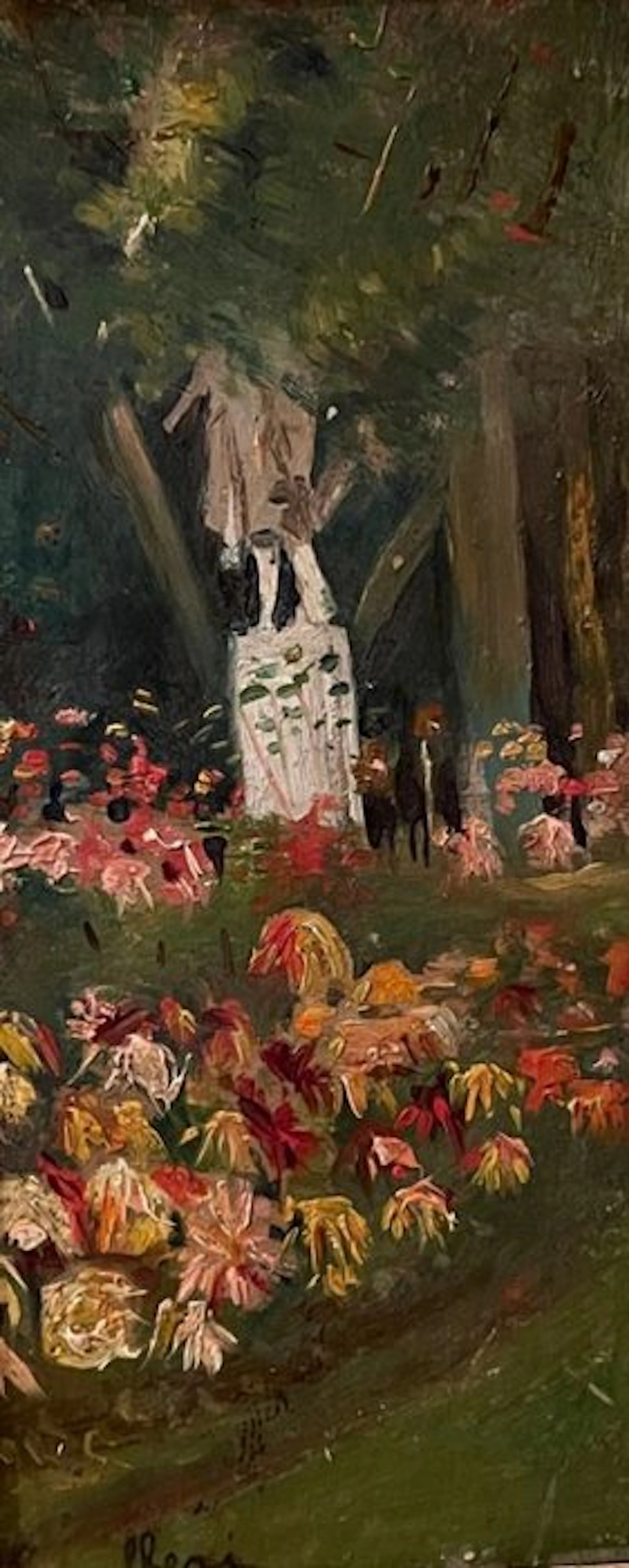Vittorio Cavalleri (1860-1938) - Una piazza fiorita di Torino