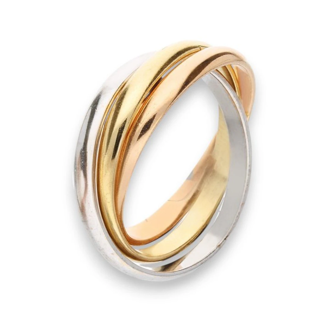 Ring - 18 kt. Yellow gold, White gold, Rose gold - Ring 18k, 7.2 g