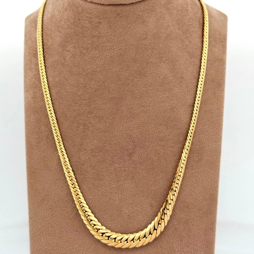 Necklace - 18 kt. Yellow gold - Snake - 50 cm