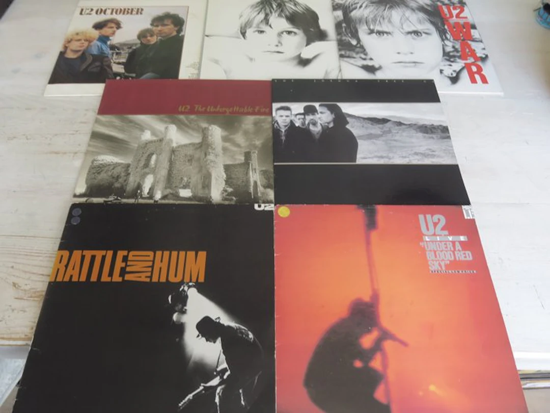 U2 - Nice Lot with the first 7 U2 Records - Multiple...