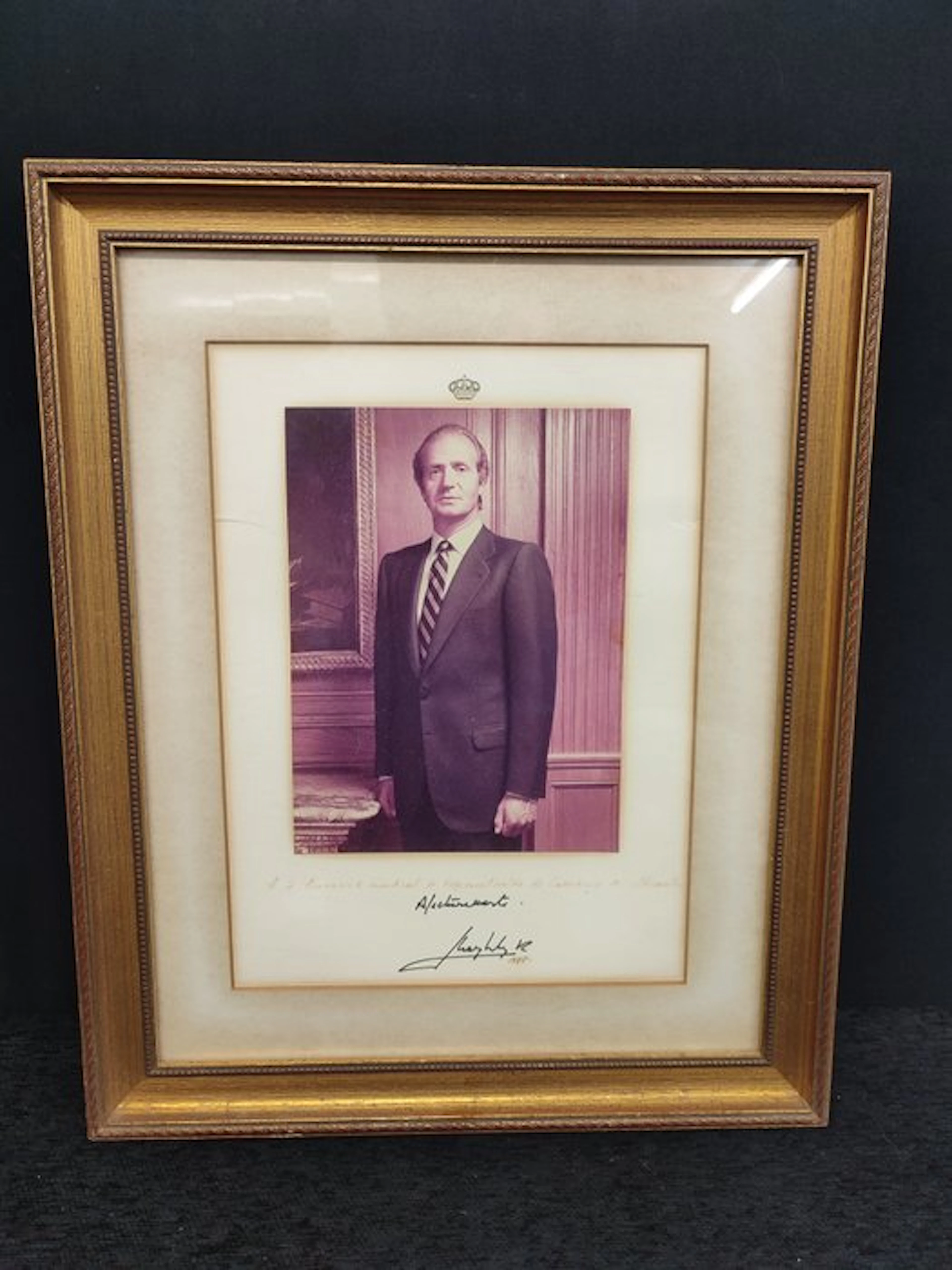 marco dorado pan de oro - Juan Carlos primero rey de España
