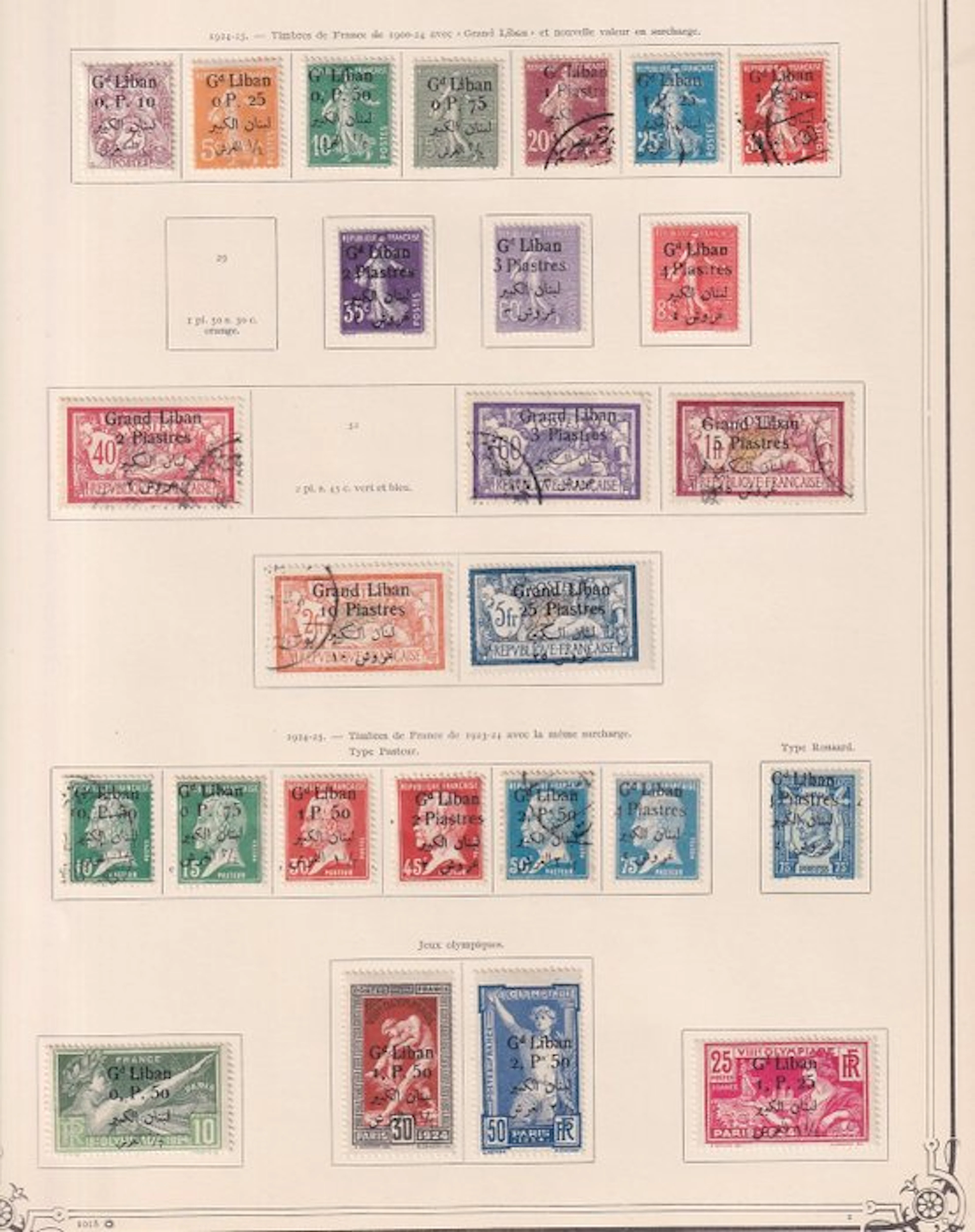 Greater Libanon (French mandate) - Collection de timbres