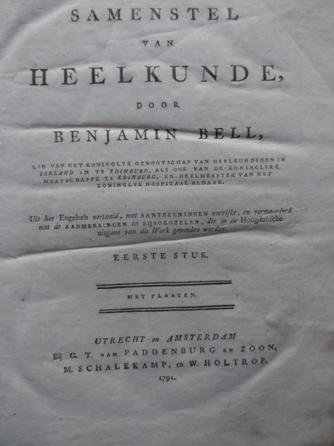 Benjamin Bell - Samenstel van heelkunde