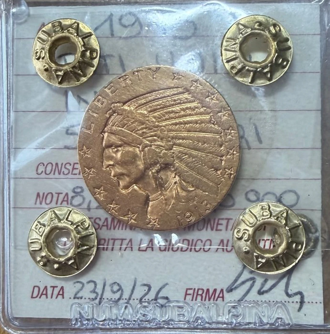 United States. 5 Dollars 1913 "Indian Head"
