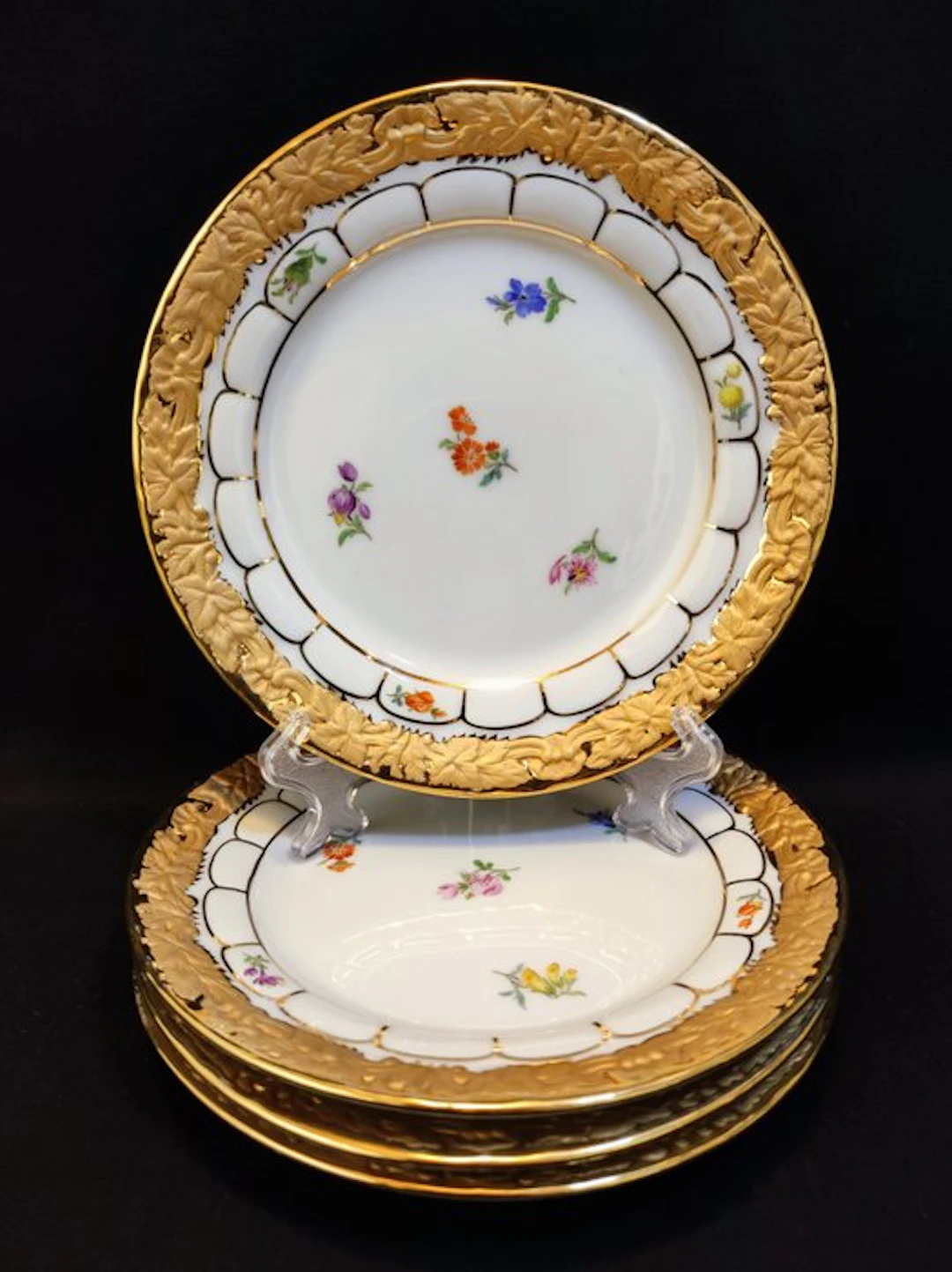 Meissen - Plate (4) - Ø 13,8 cm 4er Set...