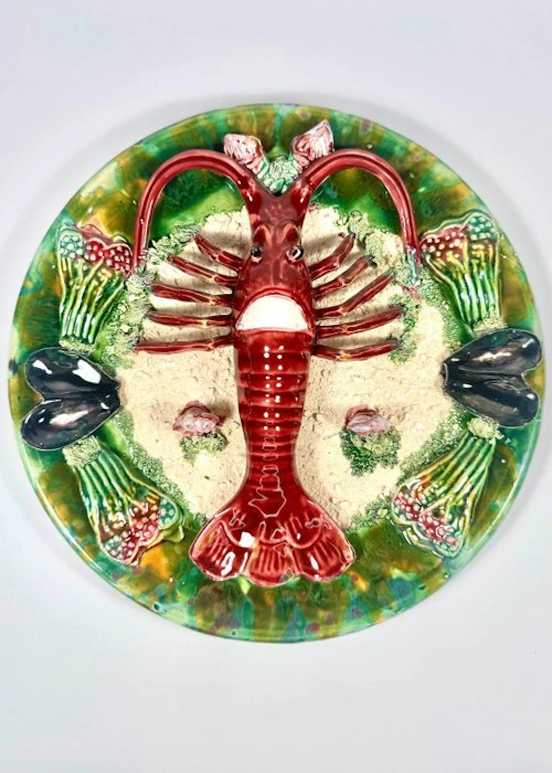 Joaquín Roque - Wall plate - Ceramic - Great lobster dish