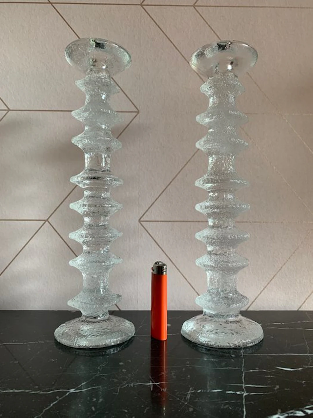 Iittala - Timo Sarpaneva - Candleholder Festive (2) - Glass - Festive
