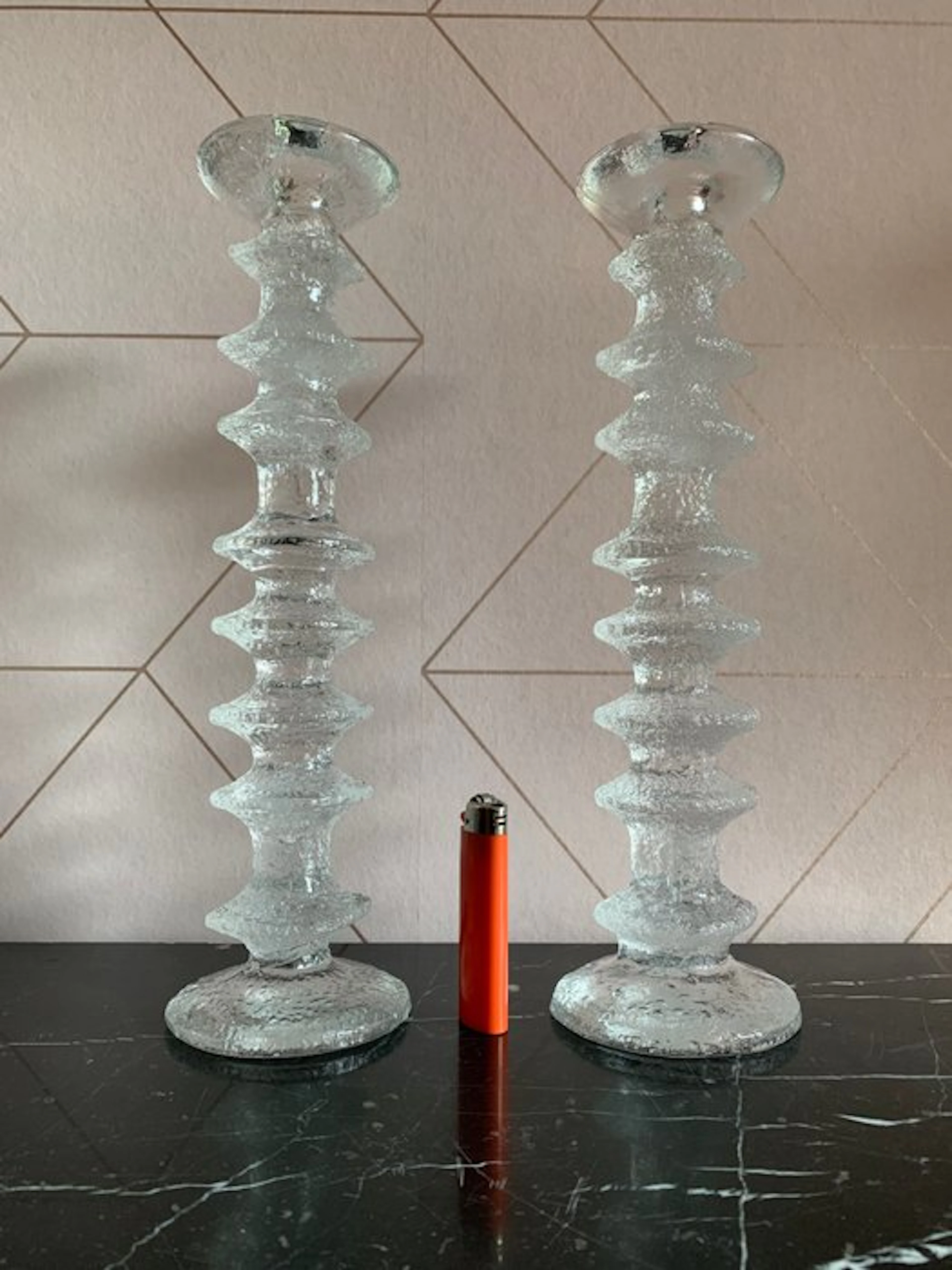 Iittala - Timo Sarpaneva - Candleholder Festive (2) - Glass - Festive