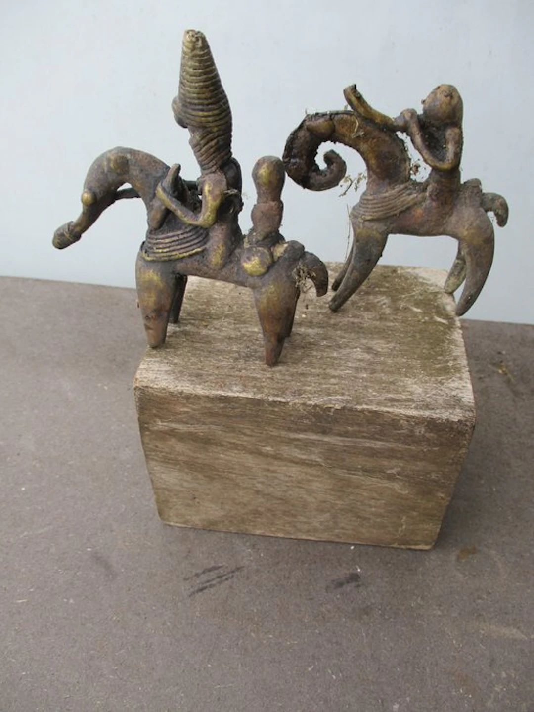 Two bronze Cavaliers, Sokoto - Mali (No reserve price)