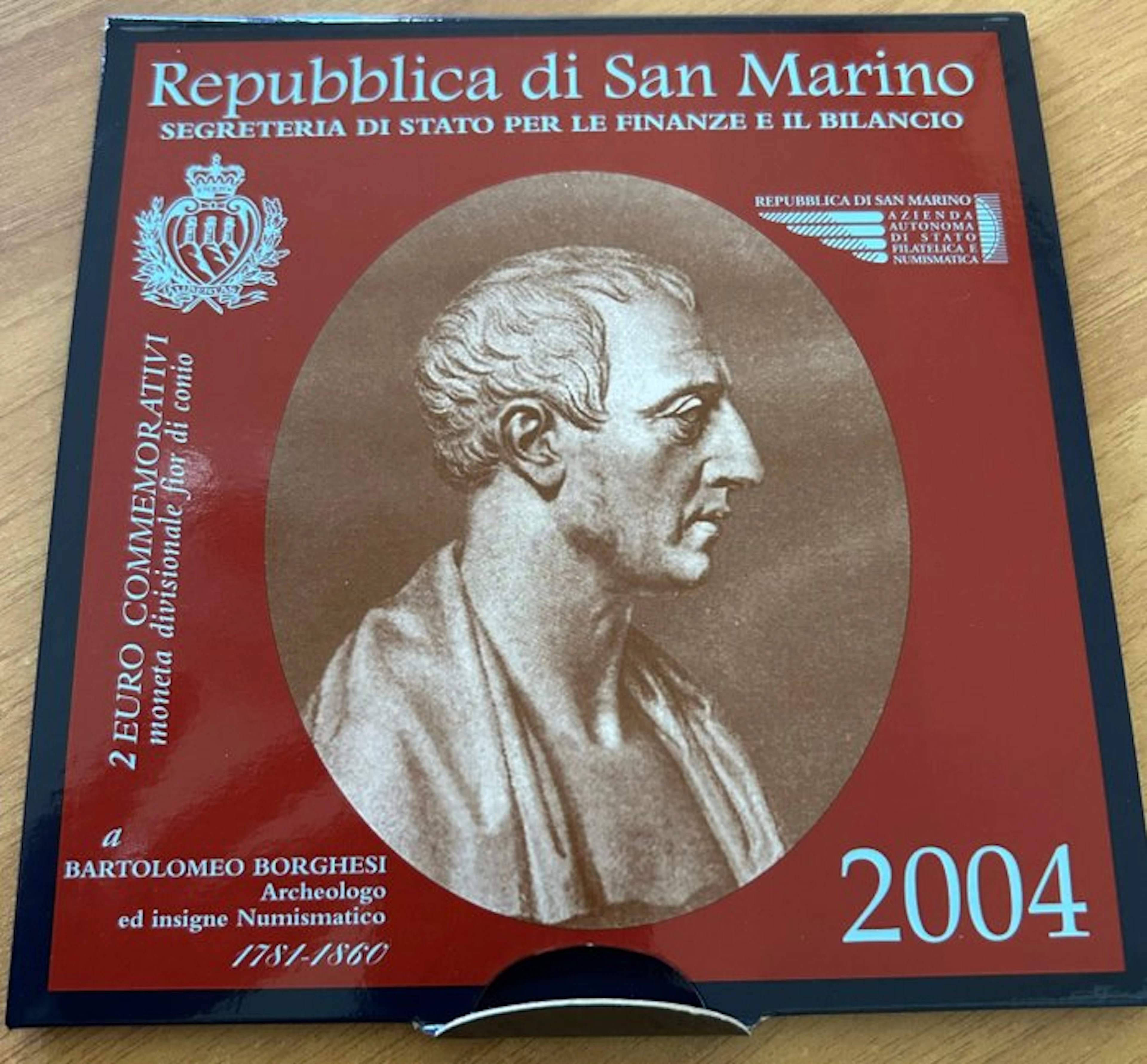 San Marino. 2 Euro 2004 "Bartolomeo Borghesi" (No reserve price)
