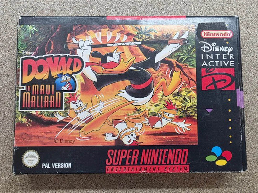 Nintendo - Snes - Extremely Rare - "Donald Duck in Maui...