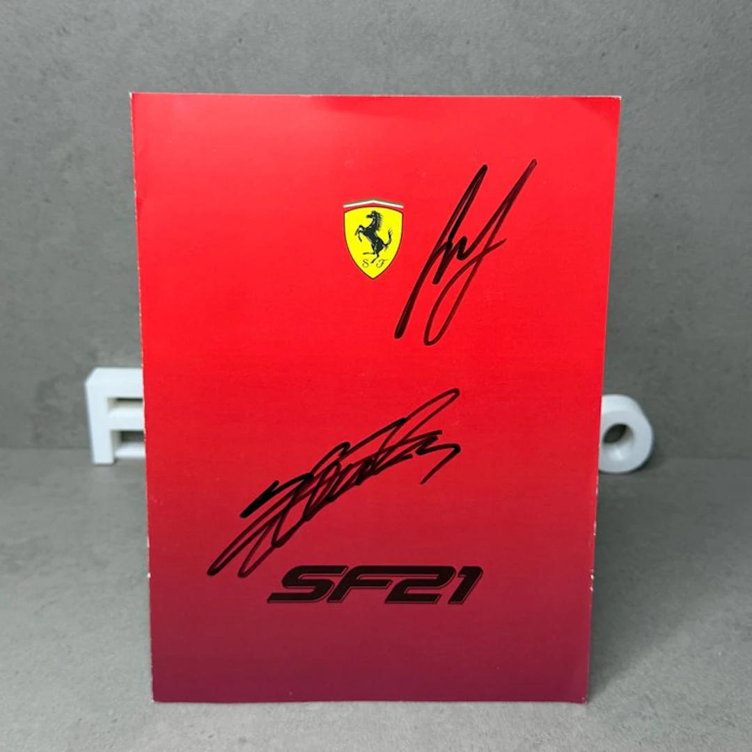 Ferrari - Charles Lecle3rc - Carlos Sainz - 2021 - Brochure