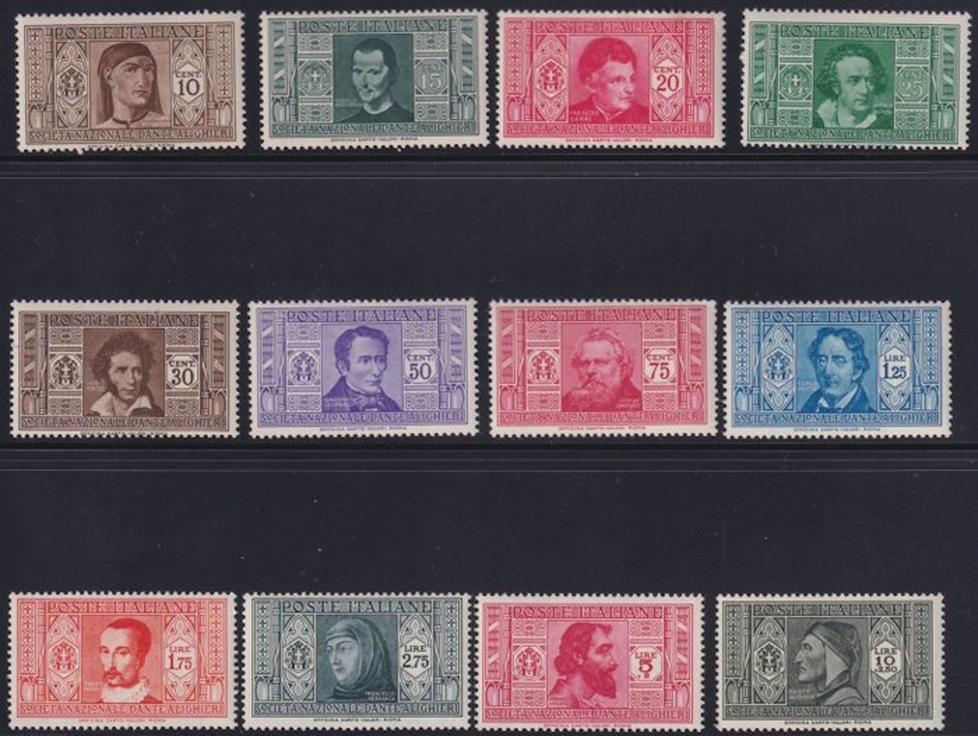 Italy Kingdom 1932/42 - Collection of 6 complete Sass
