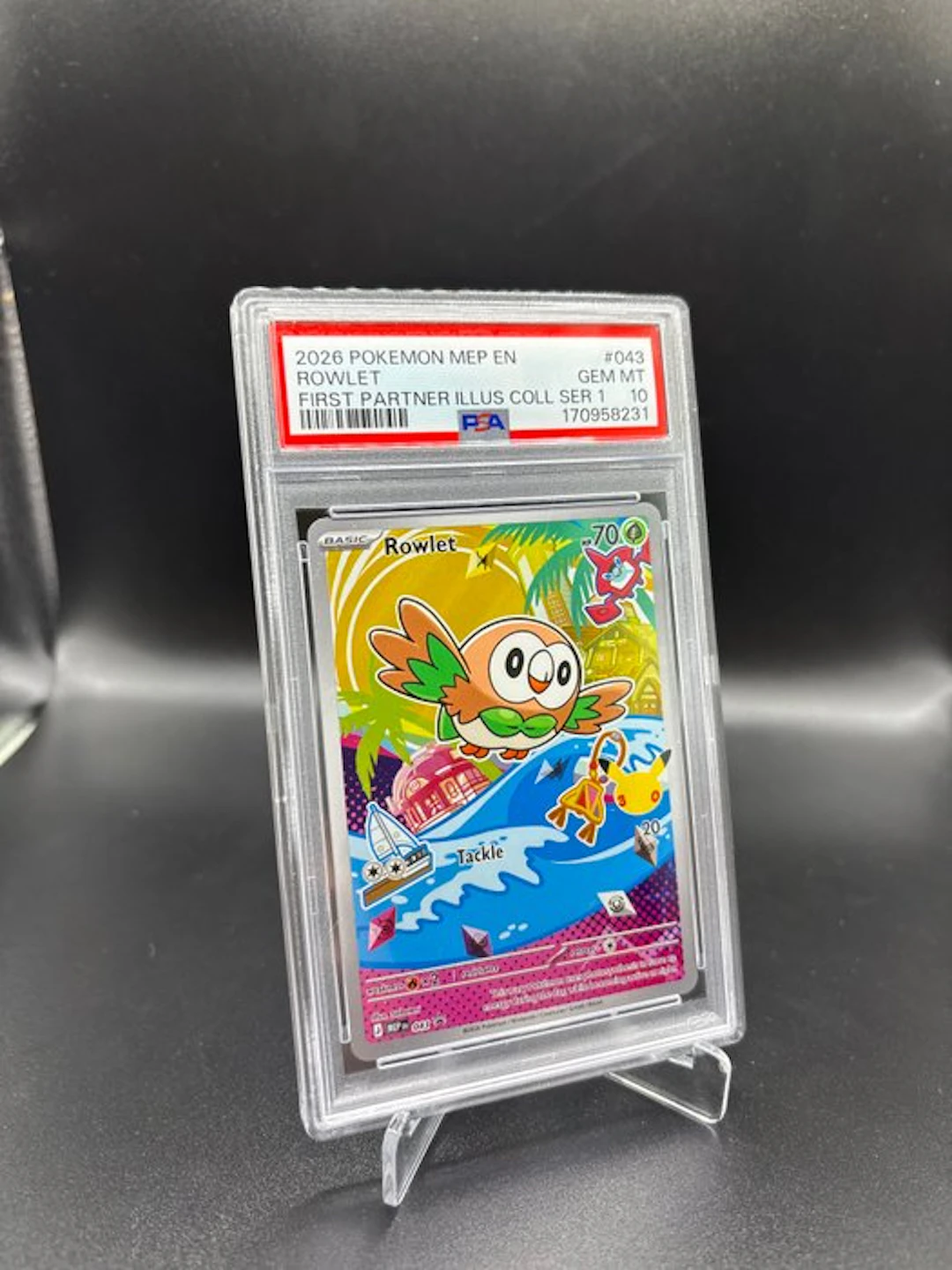 Pokémon - 1 Graded card - Rowlet 043 First Partner ILL...