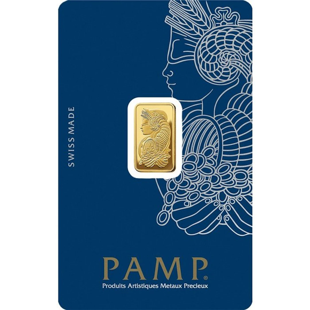 2,5 Gramm - Gold .999 - PAMP - Sealed & with certificate