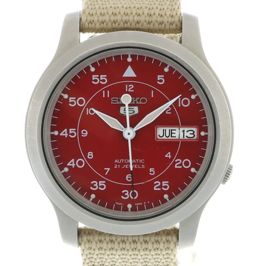 Seiko - Seiko 5 Military Red Dial Amazon Exclusive...
