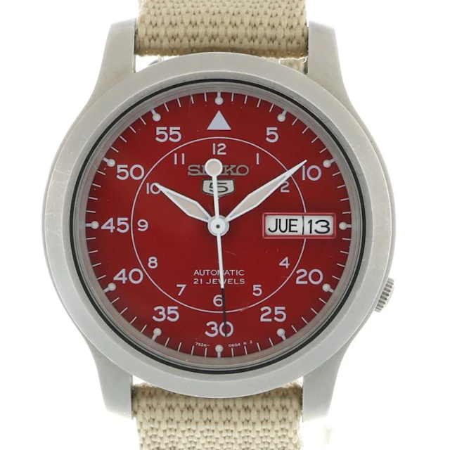 Seiko - Seiko 5 Military Red Dial Amazon Exclusive...