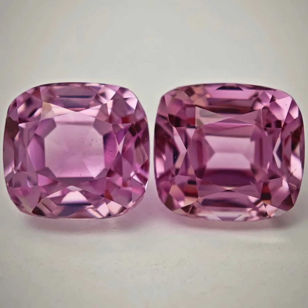 No reserve price - 2 pcs Kunzite - 15.51 ct - Antwerp...