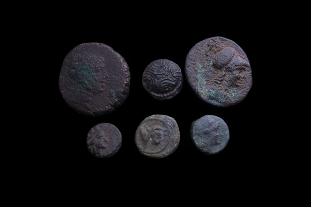 Pontus, Amisos, Lydia, Philadelphia, Phrygia Lot of 6 Æ coins (No