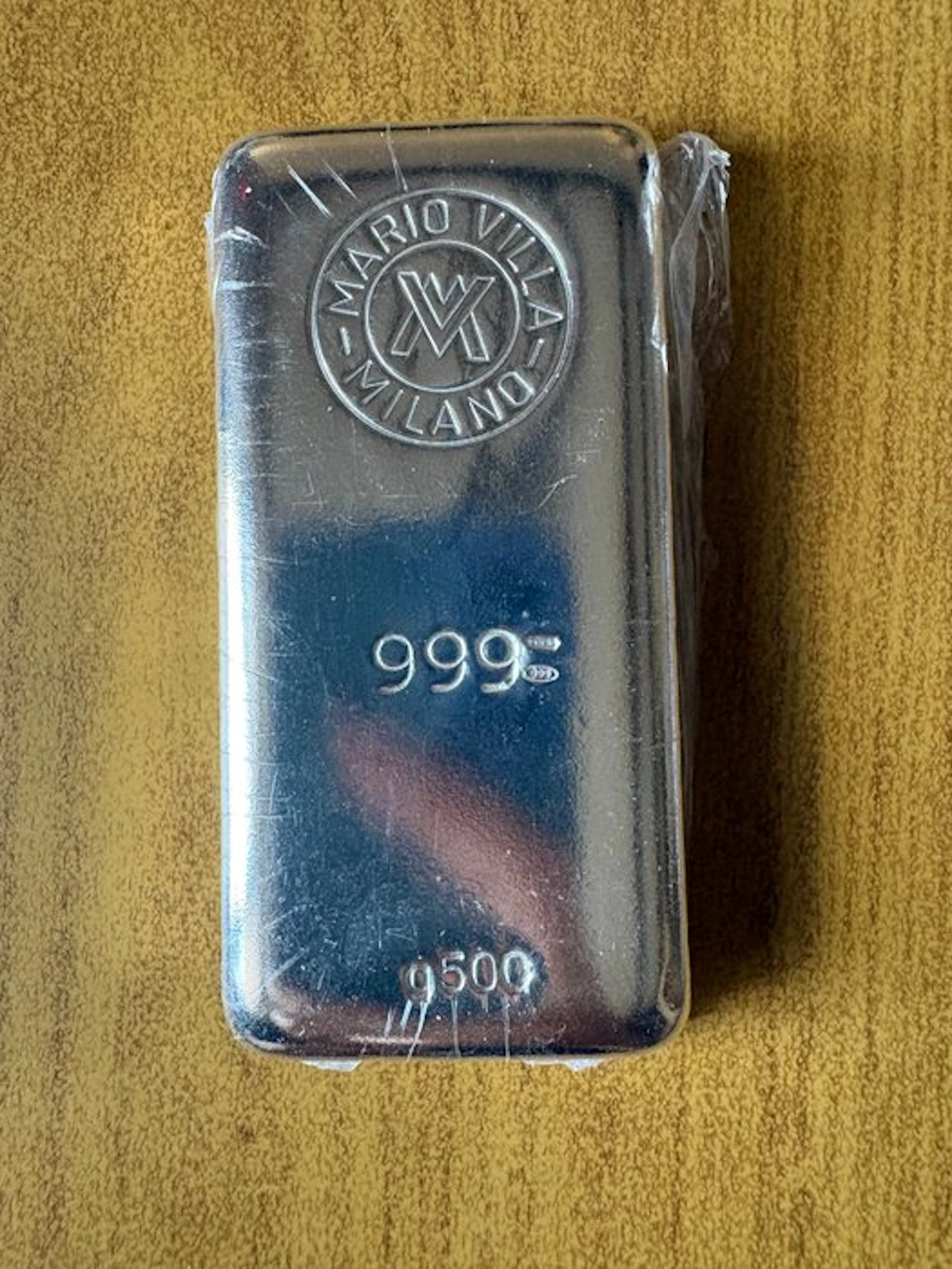 500 grams - Silver .999 - Mario Villa Milano - Sealed & with certificate