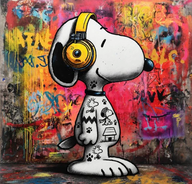 ERIC BRUMETTE - DJ SNOOPY SAVED MY LIFE 73 - Toile L -LIMITED EDITION