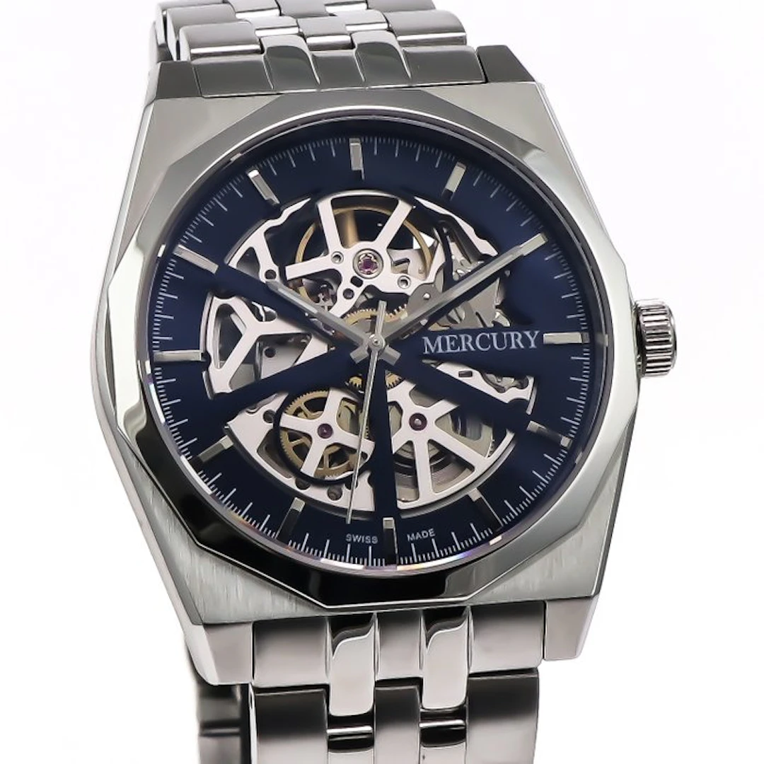 Mercury - Skeleton Automatic Swiss Watch - MEA488SK-SS-9...