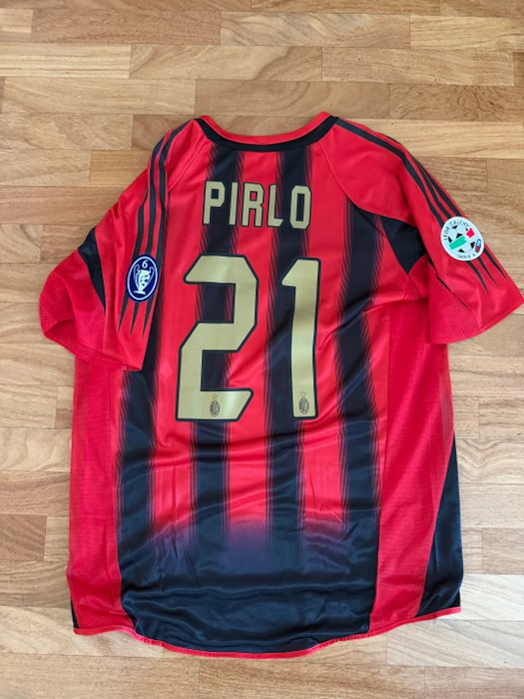 AC Milan - Italian Football League - Andrea Pirlo - 2005 - Team wear