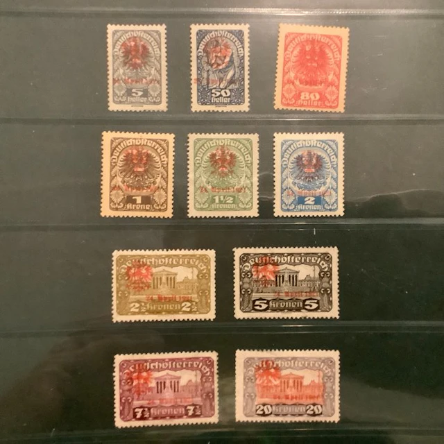 Austria 1922 - Tyrol referendum: local issuance featuring...