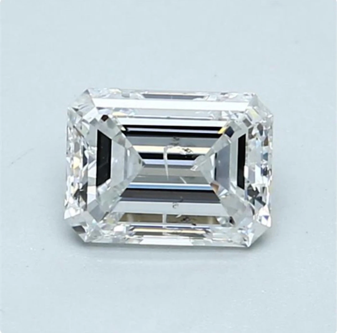 1 pcs Diamond (Natural) - 1.01 ct - Emerald - F - SI2...