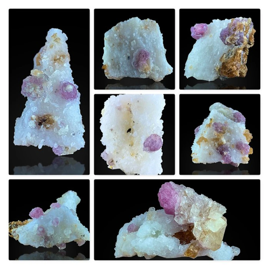 Spinel Mineral Specimen Collection – Pink Spinel Crystals...