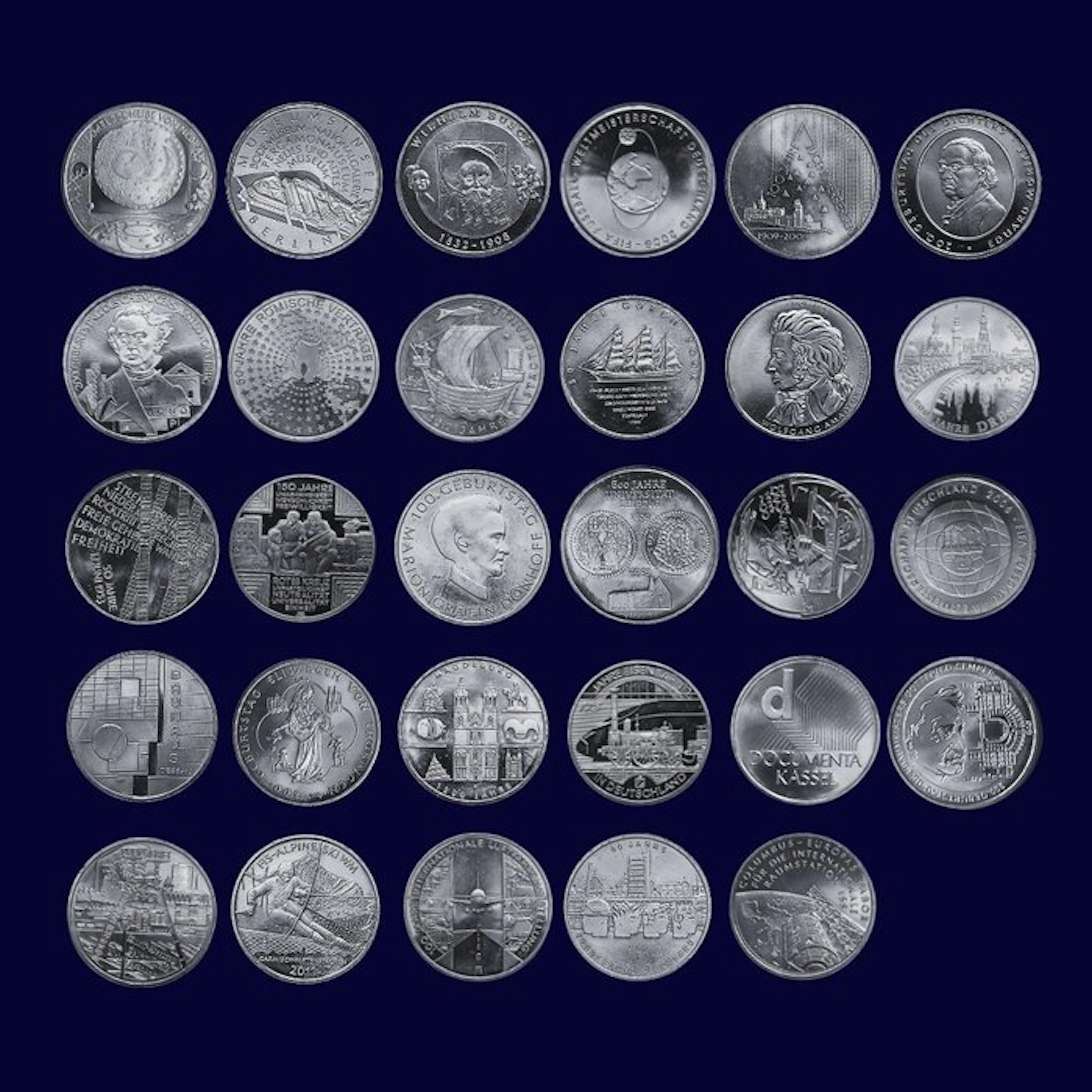 Germany. 10 Euro 2002/2010 (29 coins)